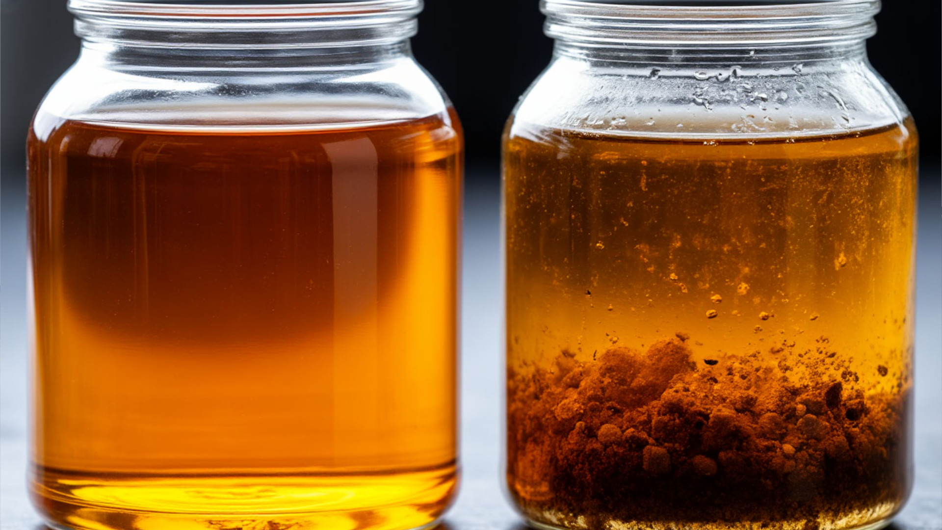 Разница между правильно и неправильно хранившимся ДТ через 2 месяца. Разница между правильно и неправильно хранившимся ДТ через 2 месяца.